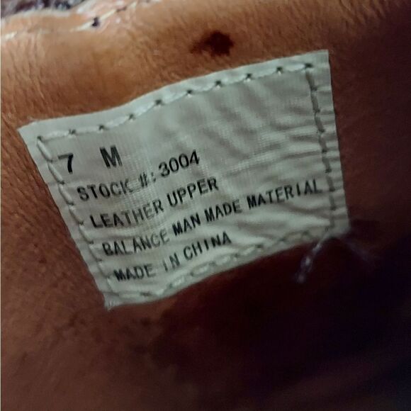 Double H Chunky Heel Platform Brown Leather Ankle Boot Size 7 - Picture 12 of 12